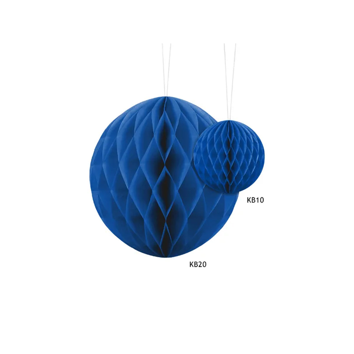 1 Wabenball XL - Blau - Ø 20cm