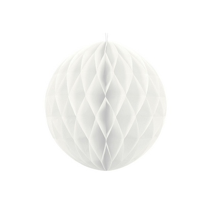 1 Wabenball XL - Ø 20cm - Weiß