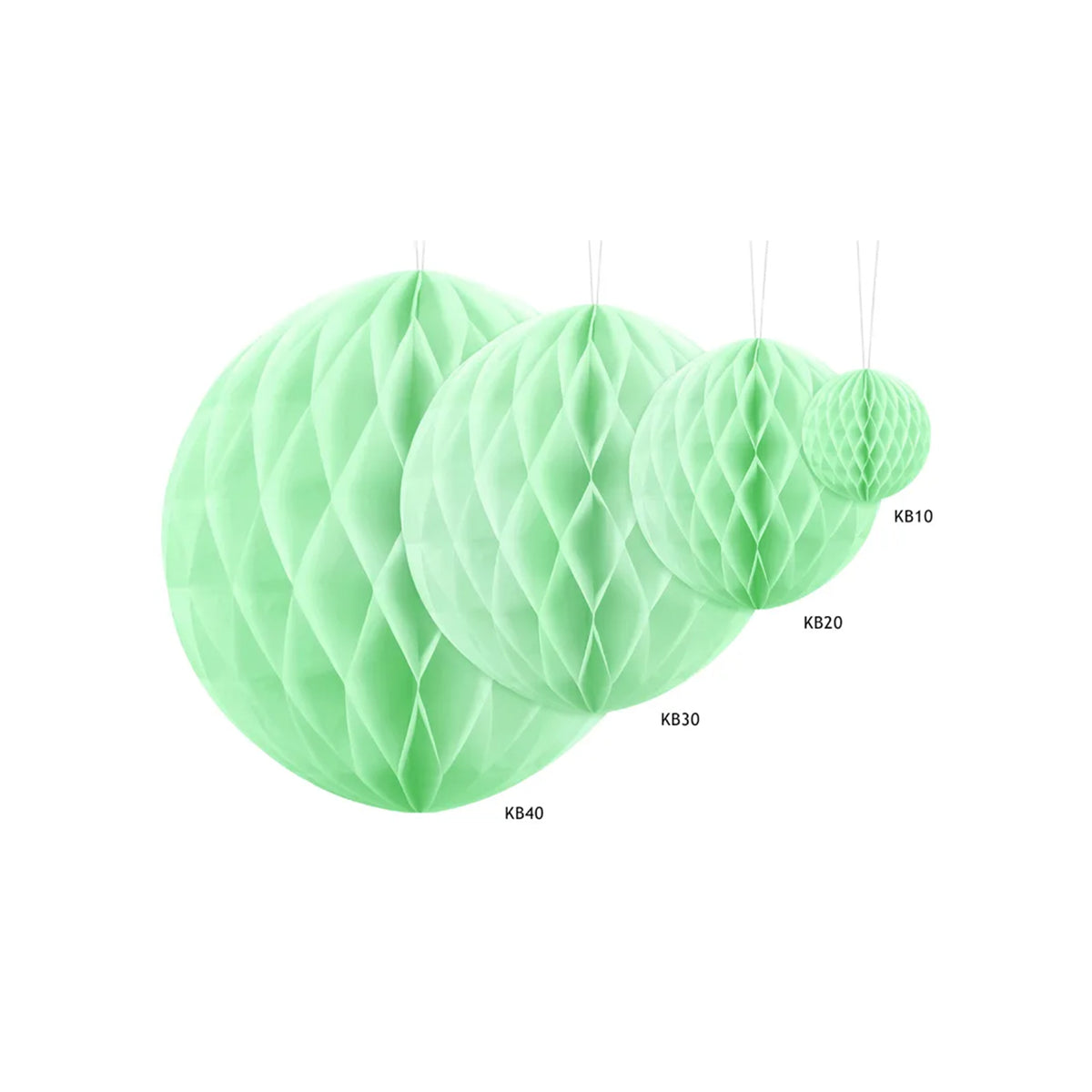 1 Wabenball XL - Ø 20cm - Pistazie