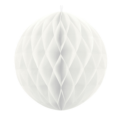 1 Wabenball XXL - Ø 30cm - Weiß