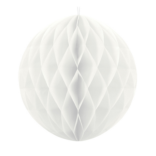 1 Wabenball XXL - Ø 30cm - Weiß
