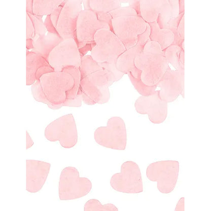 15g Papierkonfetti - Rosa Herzen