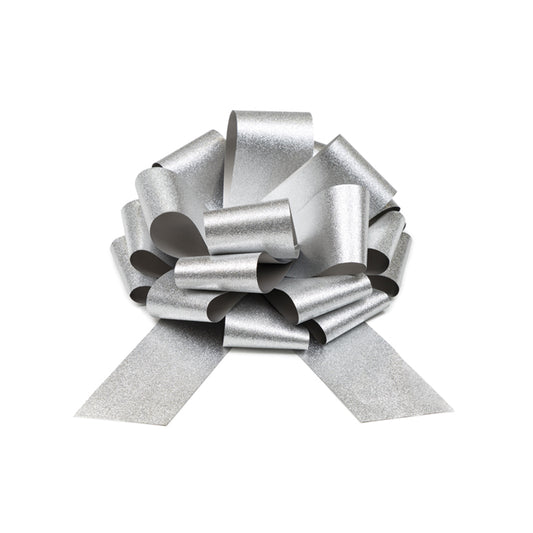 1 Dekoschleife XL - DIY - Silber