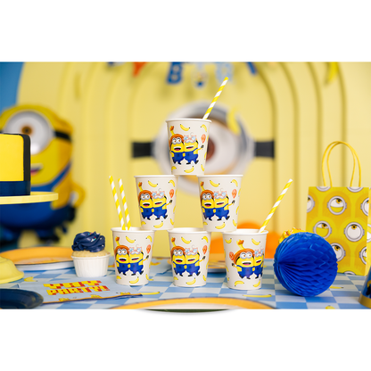 6 Papierbecher - Minions