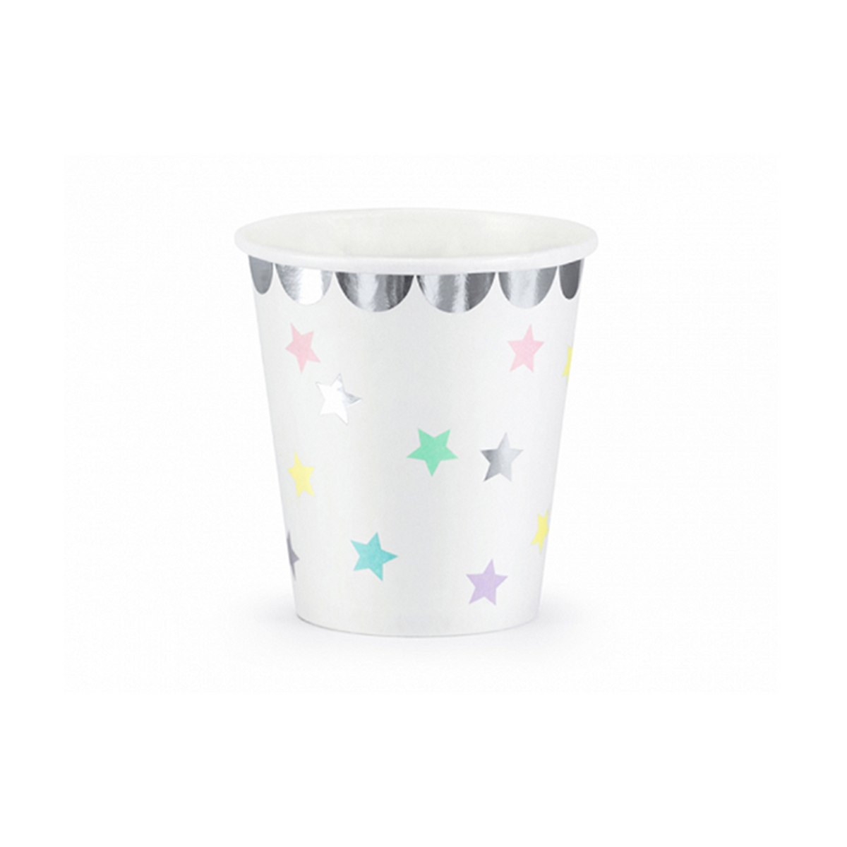 6 Pappbecher Trend - 180ml - Unicorn Stars