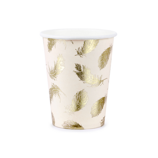 6 Pappbecher Trend - 220ml - Lovely Swan