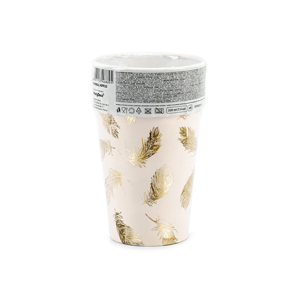 6 Pappbecher Trend - 220ml - Lovely Swan