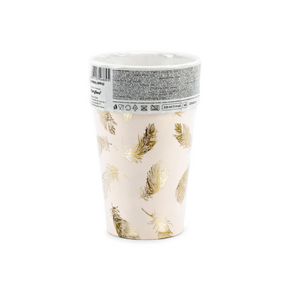 6 Pappbecher Trend - 220ml - Lovely Swan