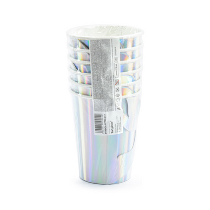 6 Pappbecher Trend - 220ml - Mermaid