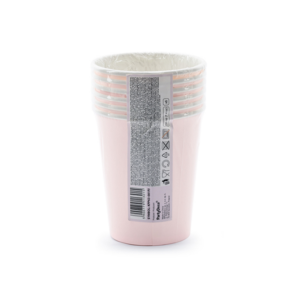 6 Pappbecher Trend - 220ml - Happy Birthday Shine