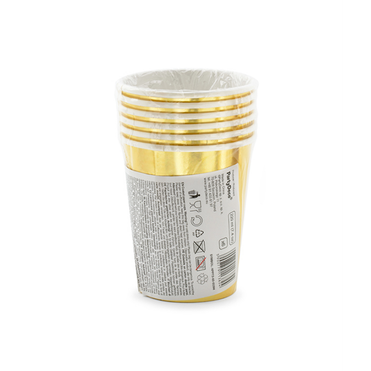 6 Pappbecher Trend - 220ml - 60th Birthday