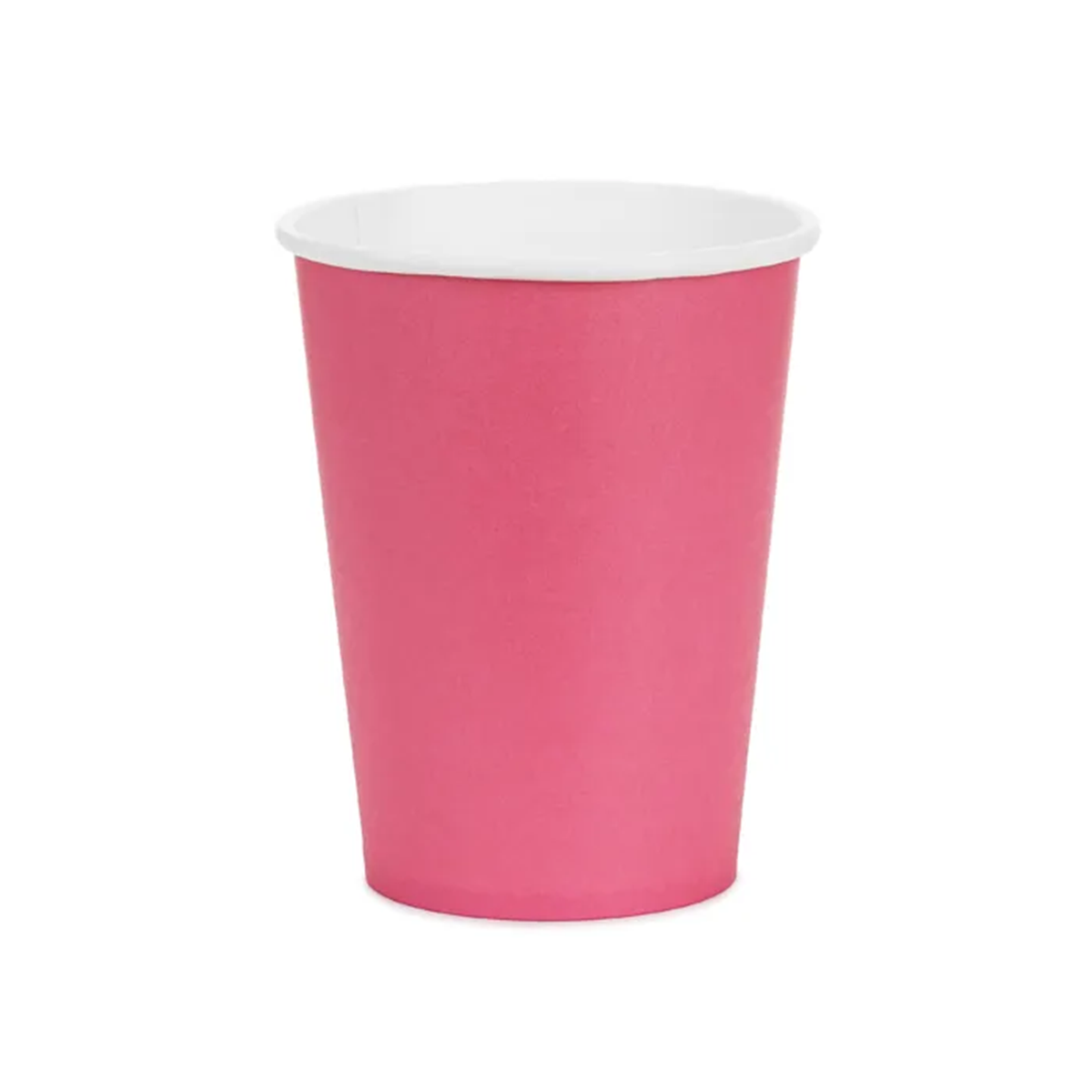 6 Pappbecher  - Dunkelrosa - 250ml