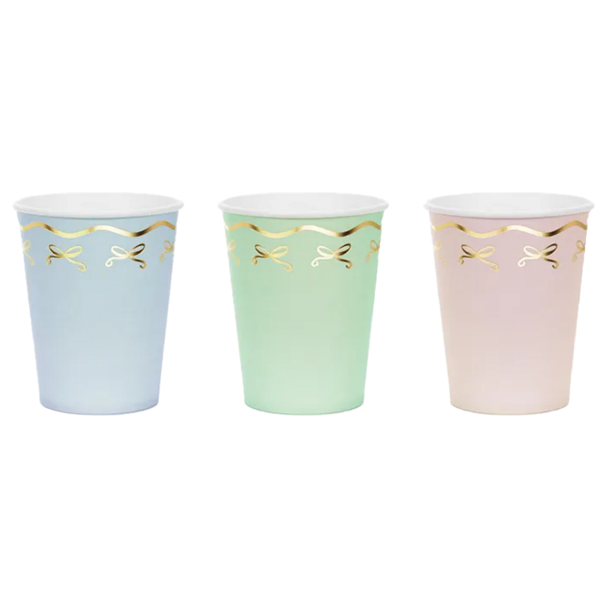 6 Pappbecher - 220ml - Bows