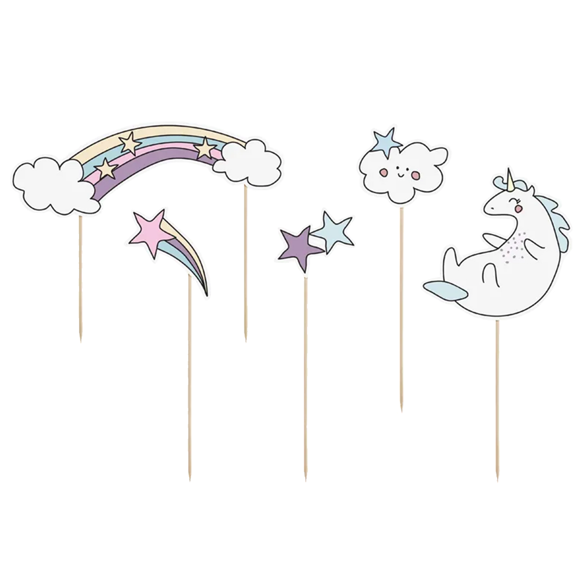 5 Cake Topper - Unicorn