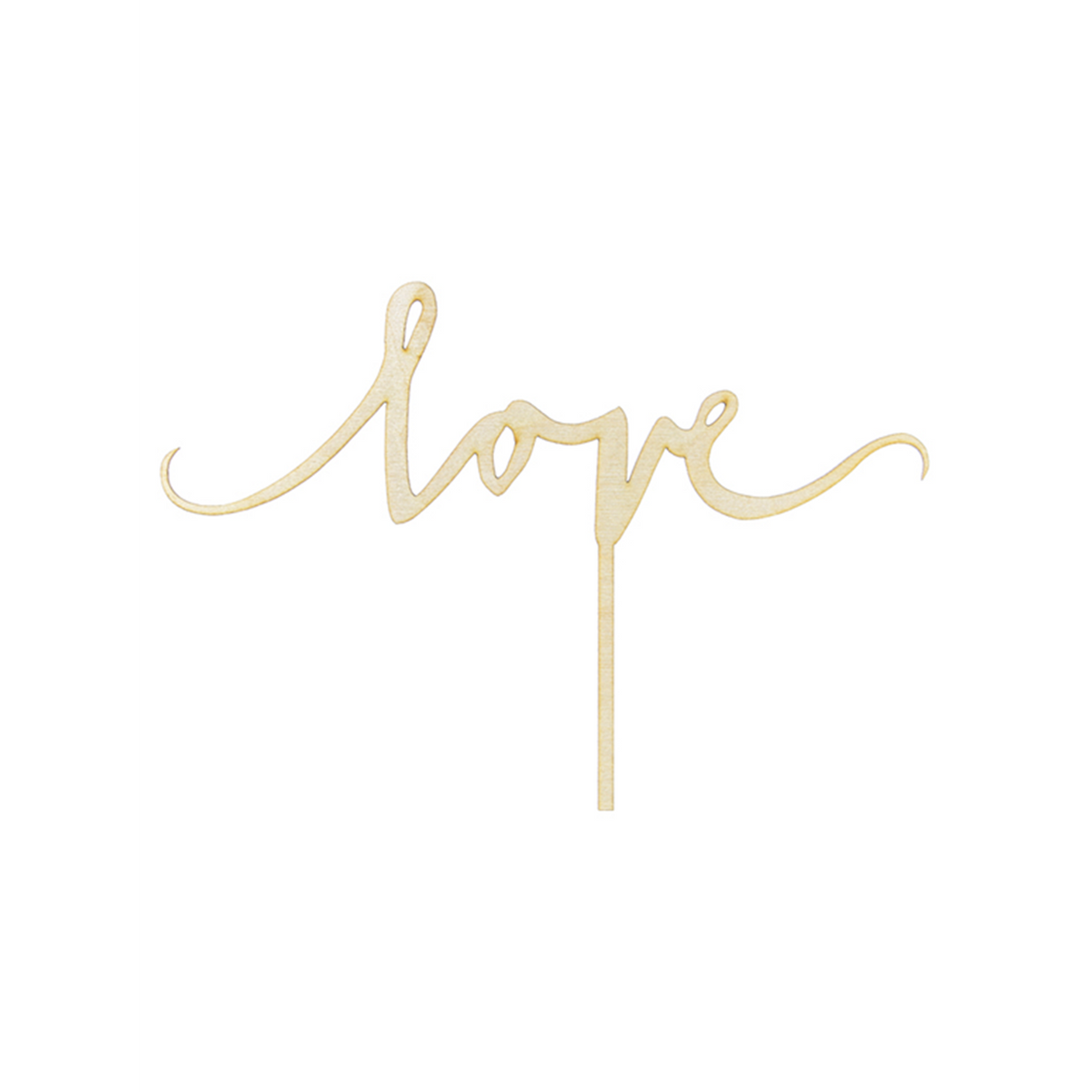1 Cake Topper - Holz - Love