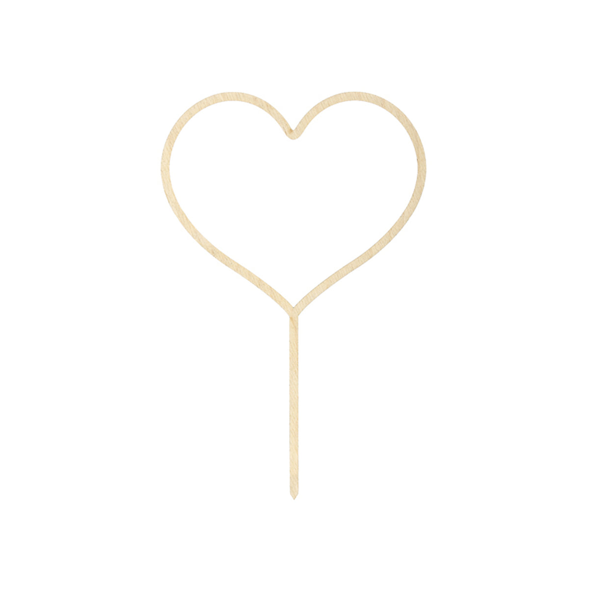 1 Cake Topper - Holz - Heart