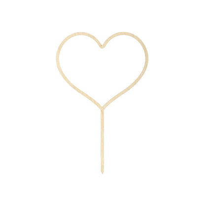 1 Cake Topper - Holz - Heart