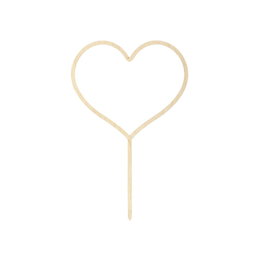 1 Cake Topper - Holz - Heart