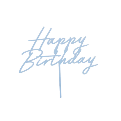 1 Acryl Cake Topper - Happy Birthday Blau