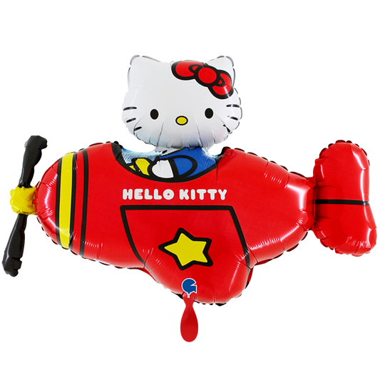 1 Balloon XXL - Hello Kitty Airplane Red