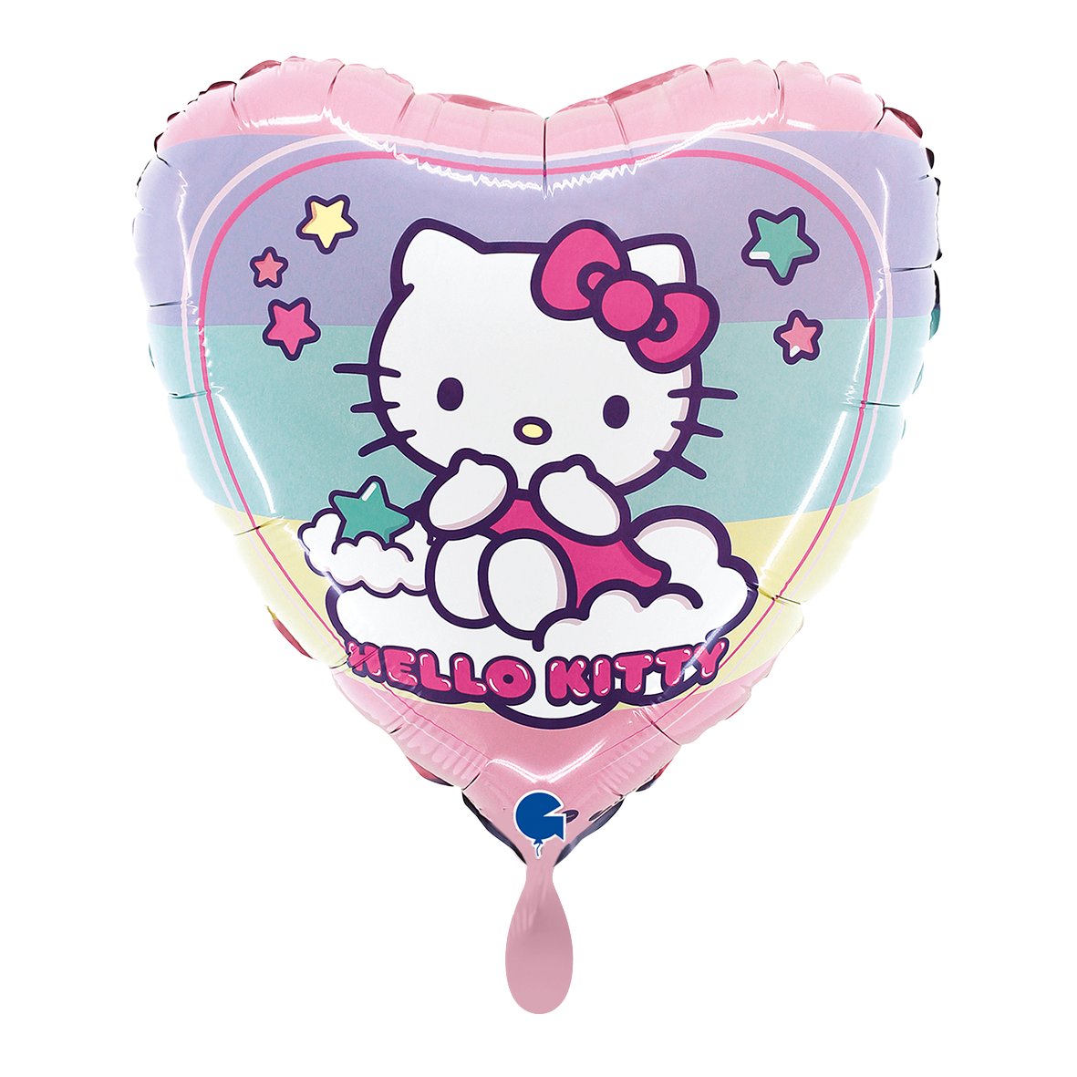 1 Balloon - Hello Kitty Rainbow