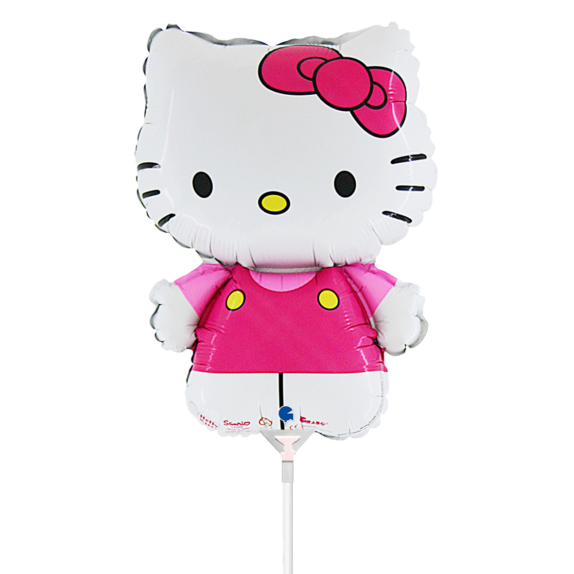 10 Miniballoons Airfilled - Hello Kitty Fuxia (Unverpackt)
