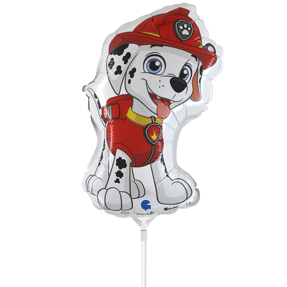 10 Miniballoons Airfilled - Paw Patrol - Marshall (Unverpackt)