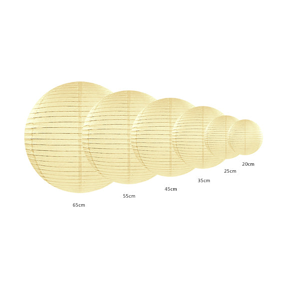 1 Lampion XS - Ø 20cm - Creme