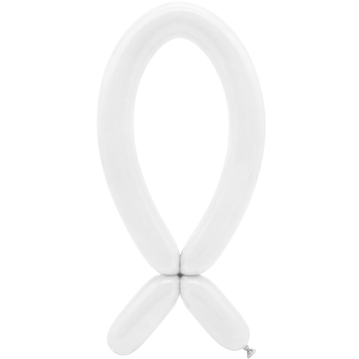 50 Modelling Balloons - Nozzle up - 5x152cm -  White