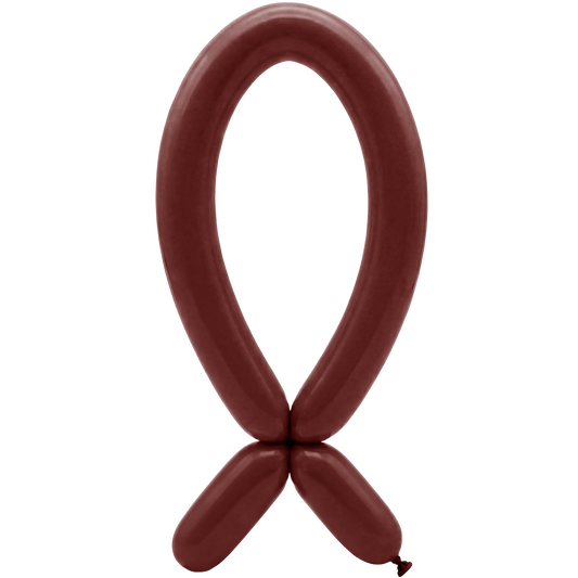 50 Modelling Balloons - Nozzle up - 5x152cm -  Merlot