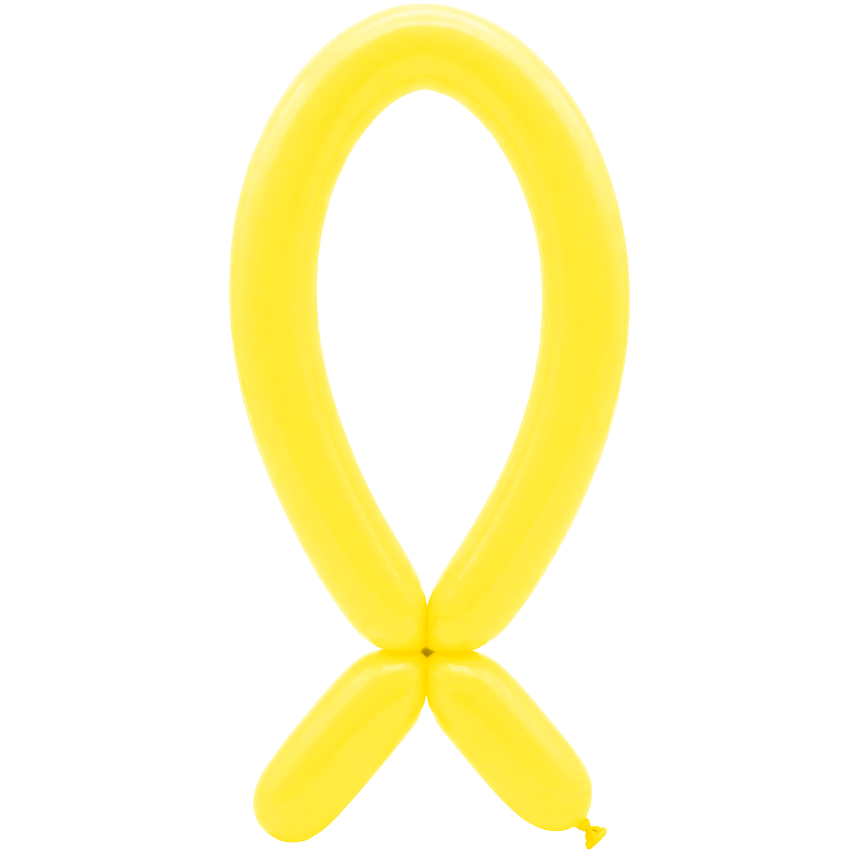 50 Modelling Balloons - Nozzle up - 5x152cm -  Yellow
