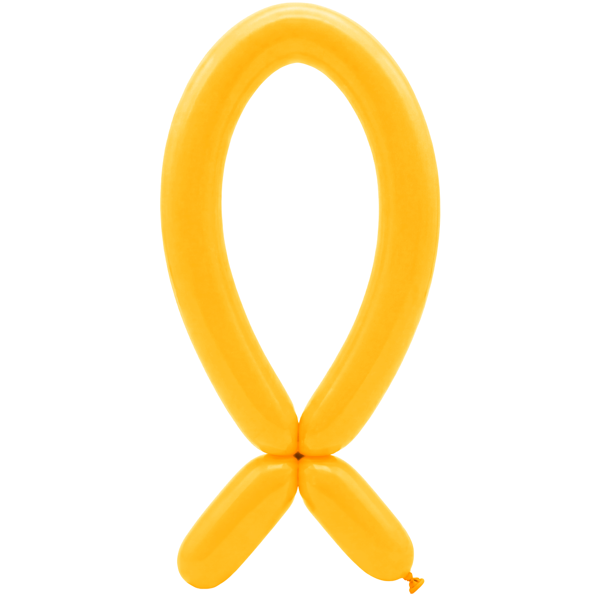 50 Modelling Balloons - Nozzle up - 5x152cm -  Honey Yellow