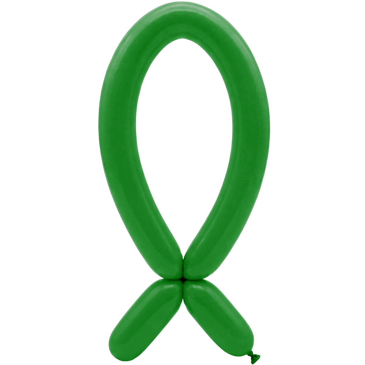 50 Modelling Balloons - Nozzle up - 5x152cm -  Shamrock Green