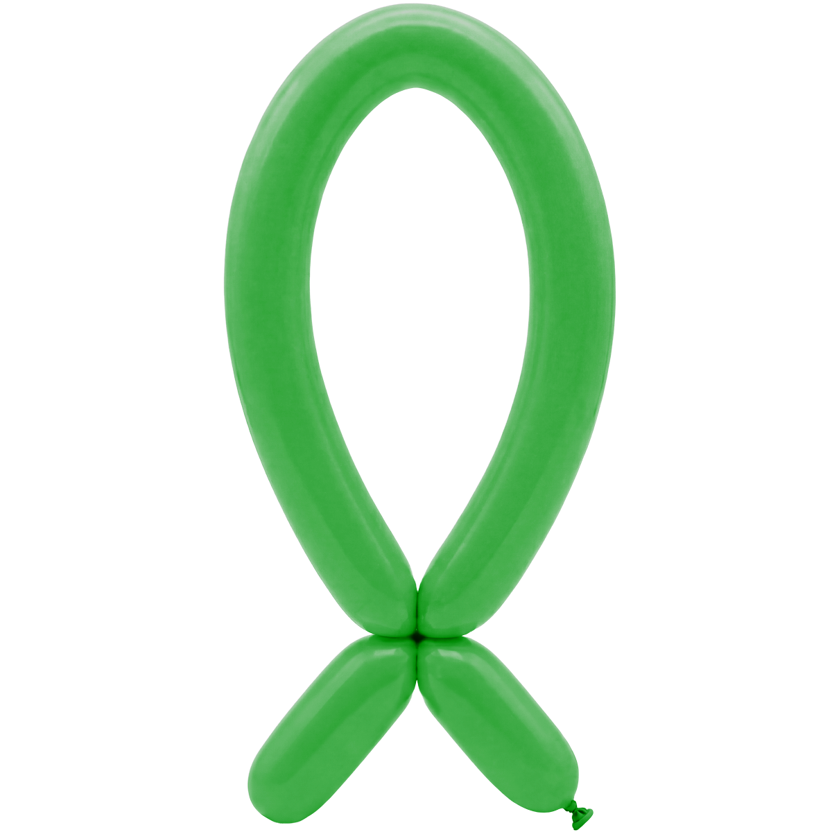 50 Modelling Balloons - Nozzle up - 5x152cm -  Green
