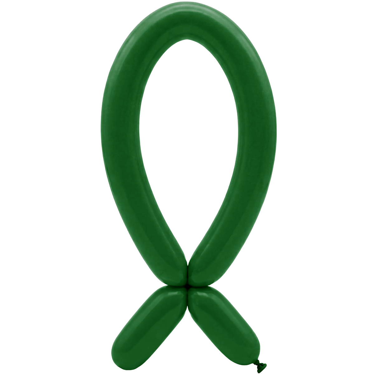 50 Modelling Balloons - Nozzle up - 5x152cm -  Forest Green