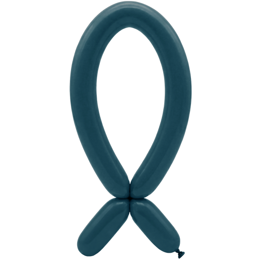 50 Modelling Balloons - Nozzle up - 5x152cm -  Deep Teal