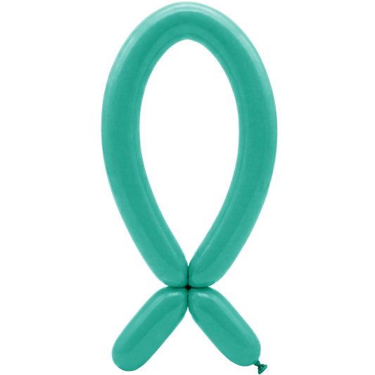 50 Modelling Balloons - Nozzle up - 5x152cm -  Aquamarina