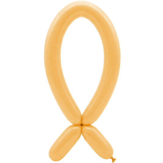 50 Modelling Balloons - Nozzle up - 5x152cm -  Peach Blush