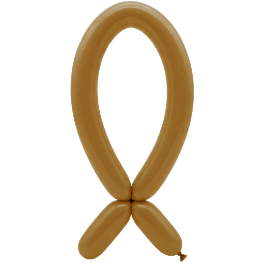 50 Modelling Balloons - Nozzle up - 5x152cm -  Mocha