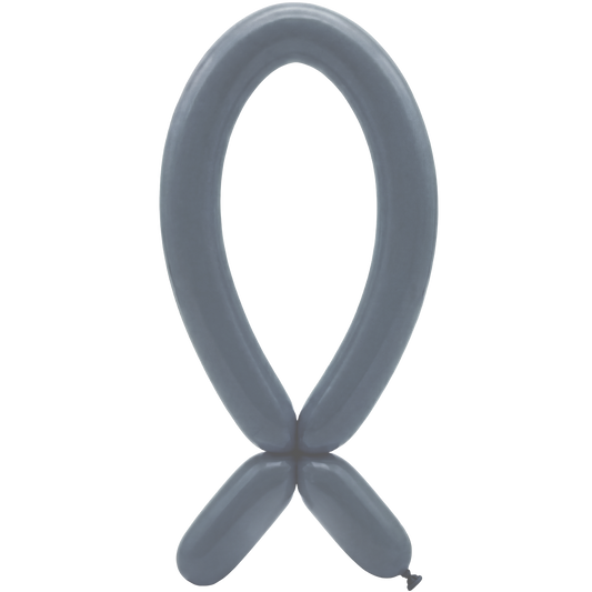 50 Modelling Balloons - Nozzle up - 5x152cm -  Urban Grey