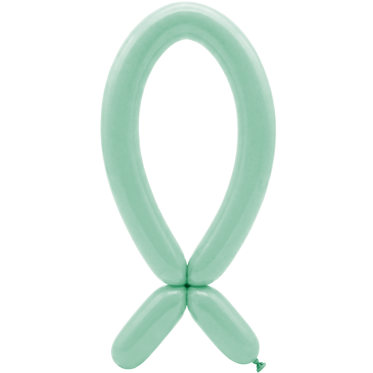 50 Modelling Balloons - Nozzle up - 5x152cm -  Pastel Dusk Green Tea