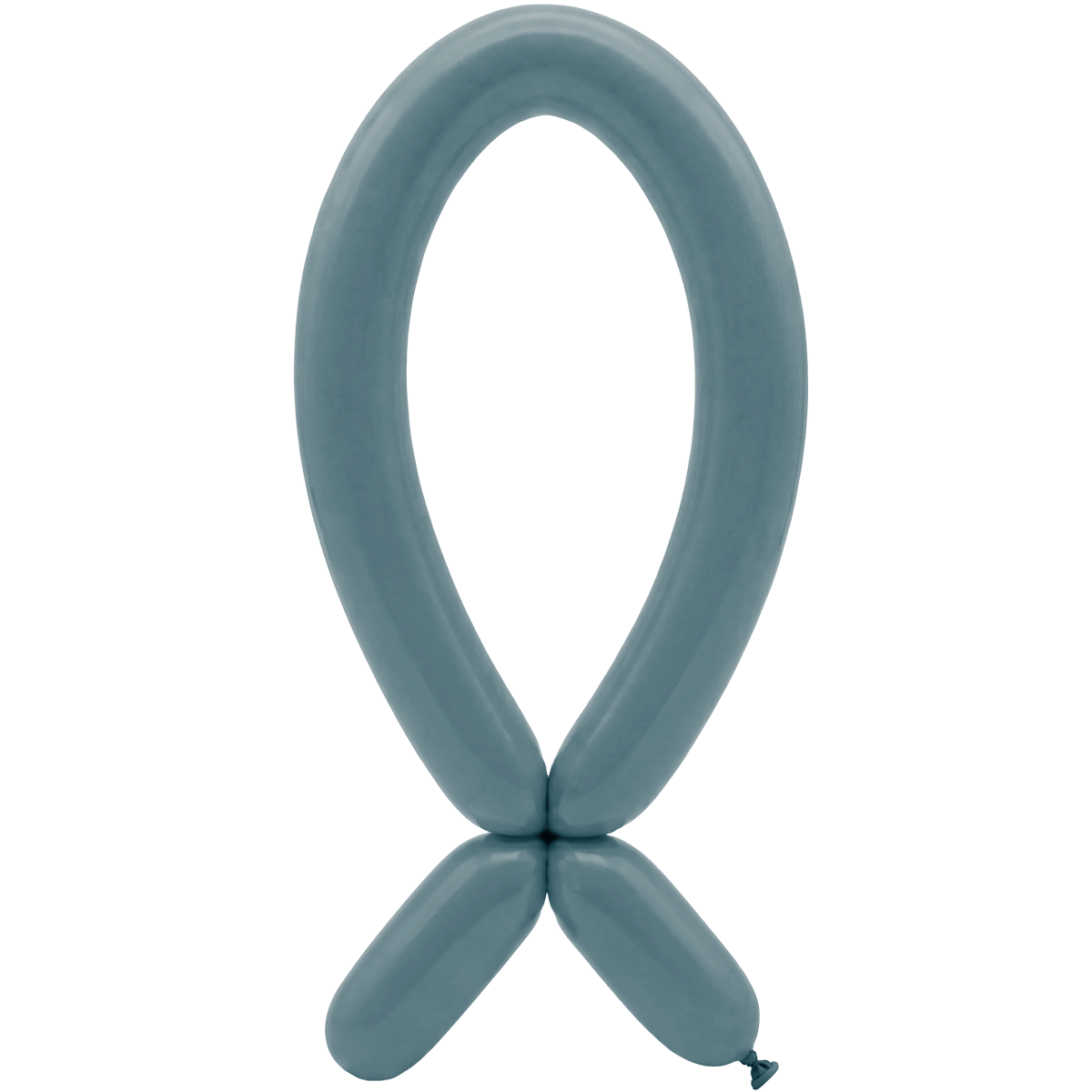 50 Modelling Balloons - Nozzle up - 5x152cm -  Pastel Dusk Blue