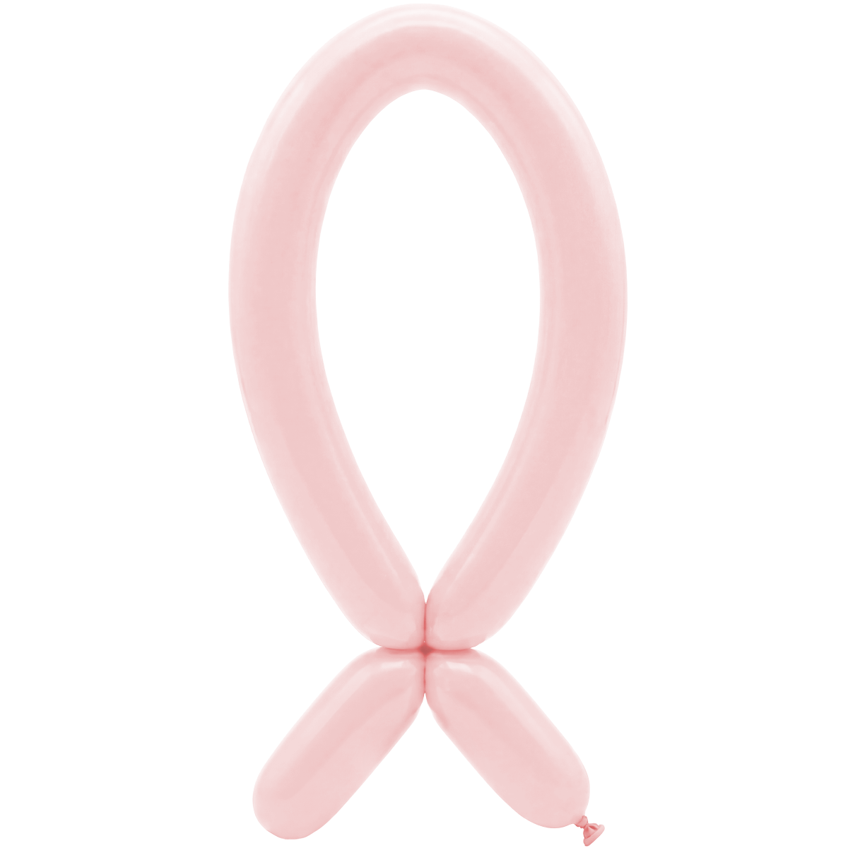 50 Modelling Balloons - Nozzle up - 5x152cm -  Pastel Matte Pink