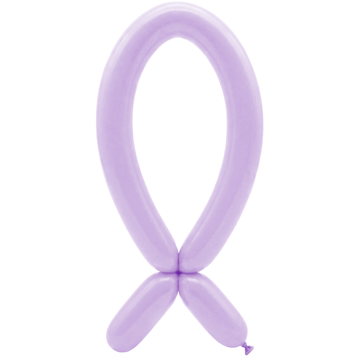 50 Modelling Balloons - Nozzle up - 5x152cm -  Pastel Matte Lilac