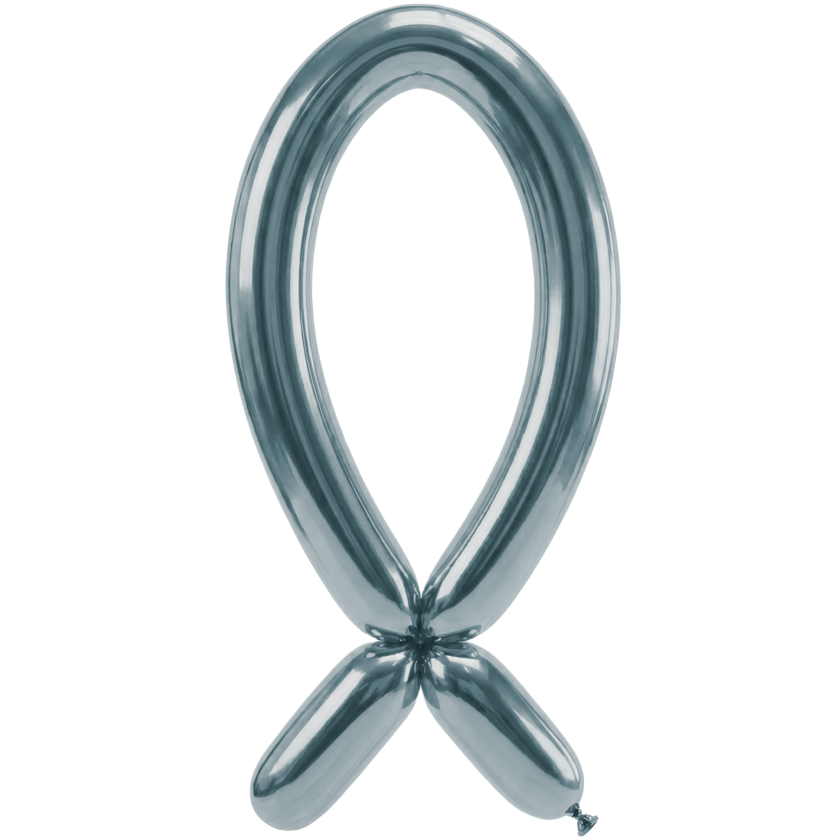 50 Modelling Balloons - Nozzle up - 5x152cm -  Silk Arctic Blue