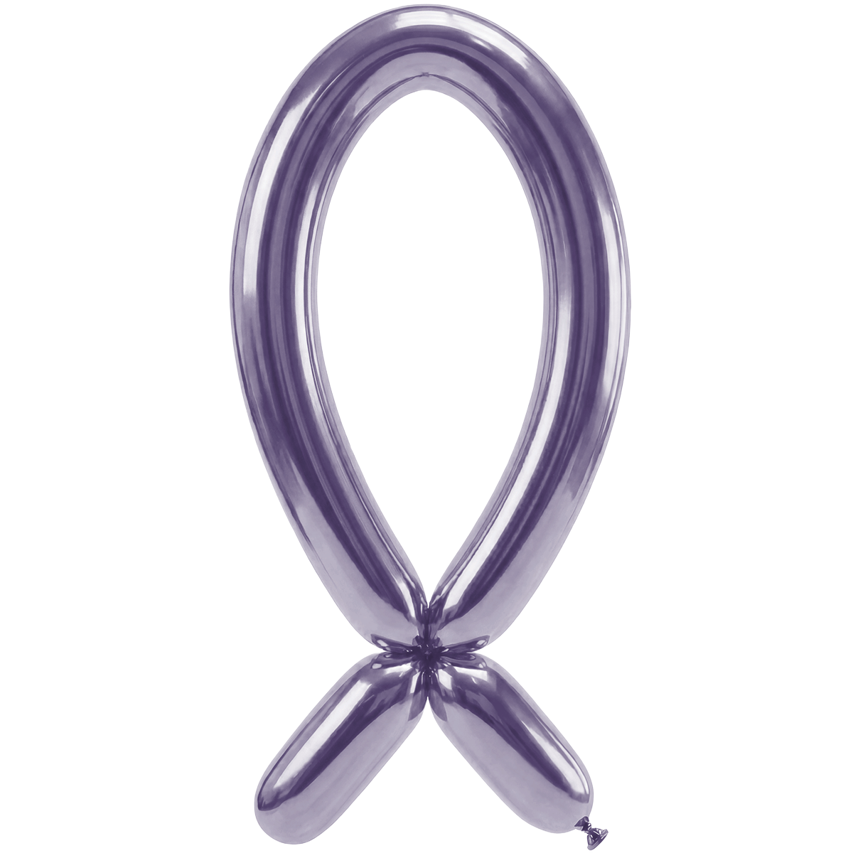 50 Modelling Balloons - Nozzle up - 5x152cm -  Silk Light Amethyst