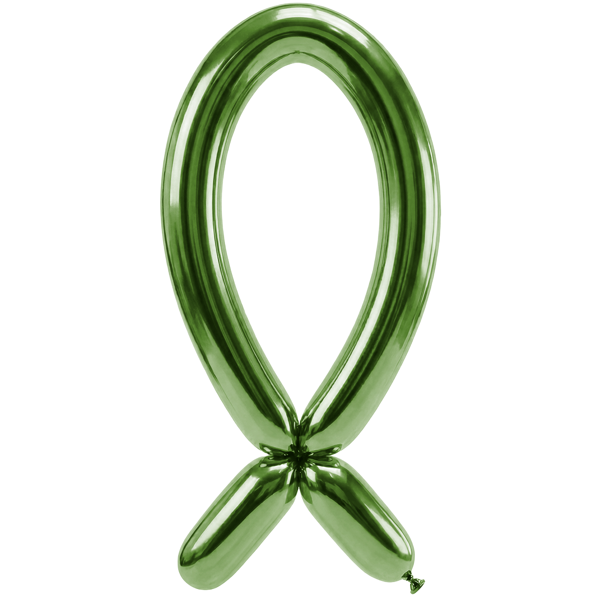 50 Modelling Balloons - Nozzle up - 5x152cm -  Reflex Lime Green