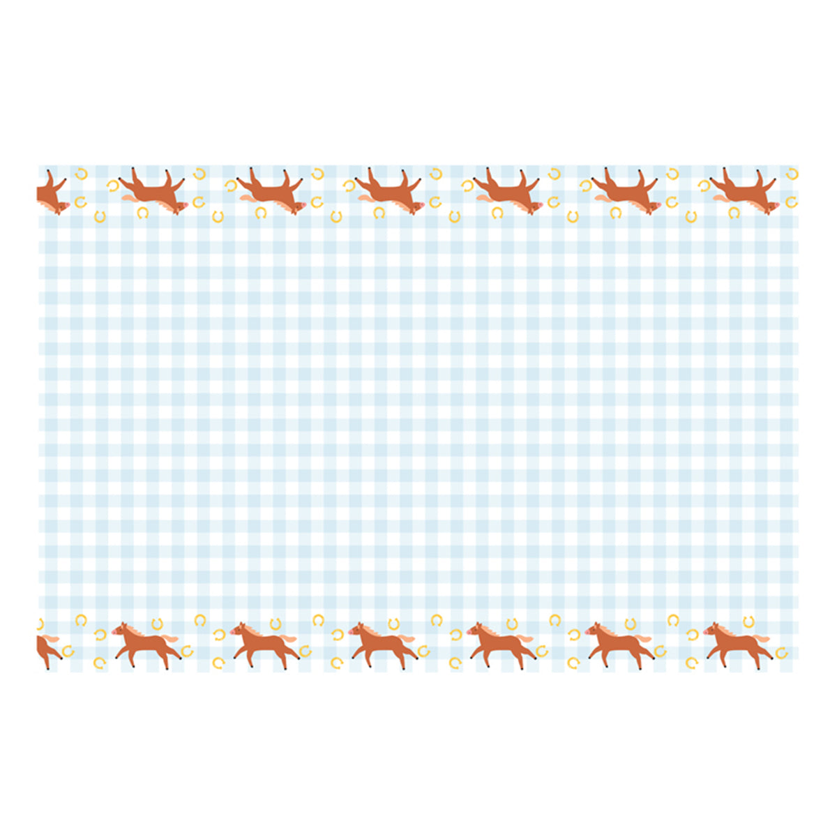1 Papiertischdecke - Horses