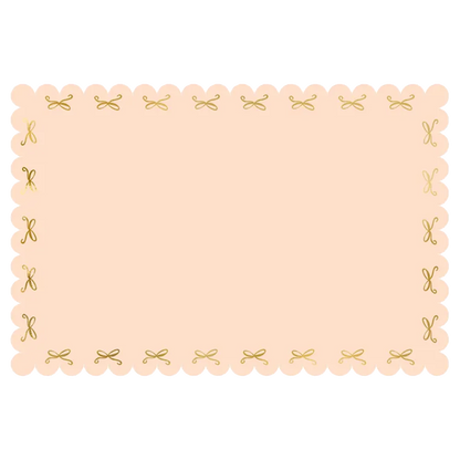 1 Papiertischdecke - Pink Bows
