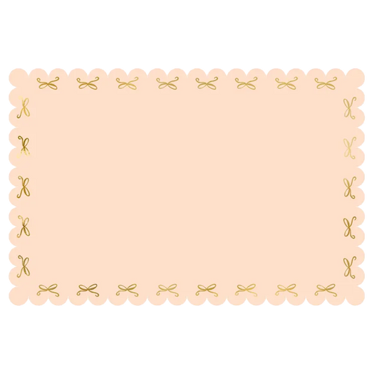 1 Papiertischdecke - Pink Bows
